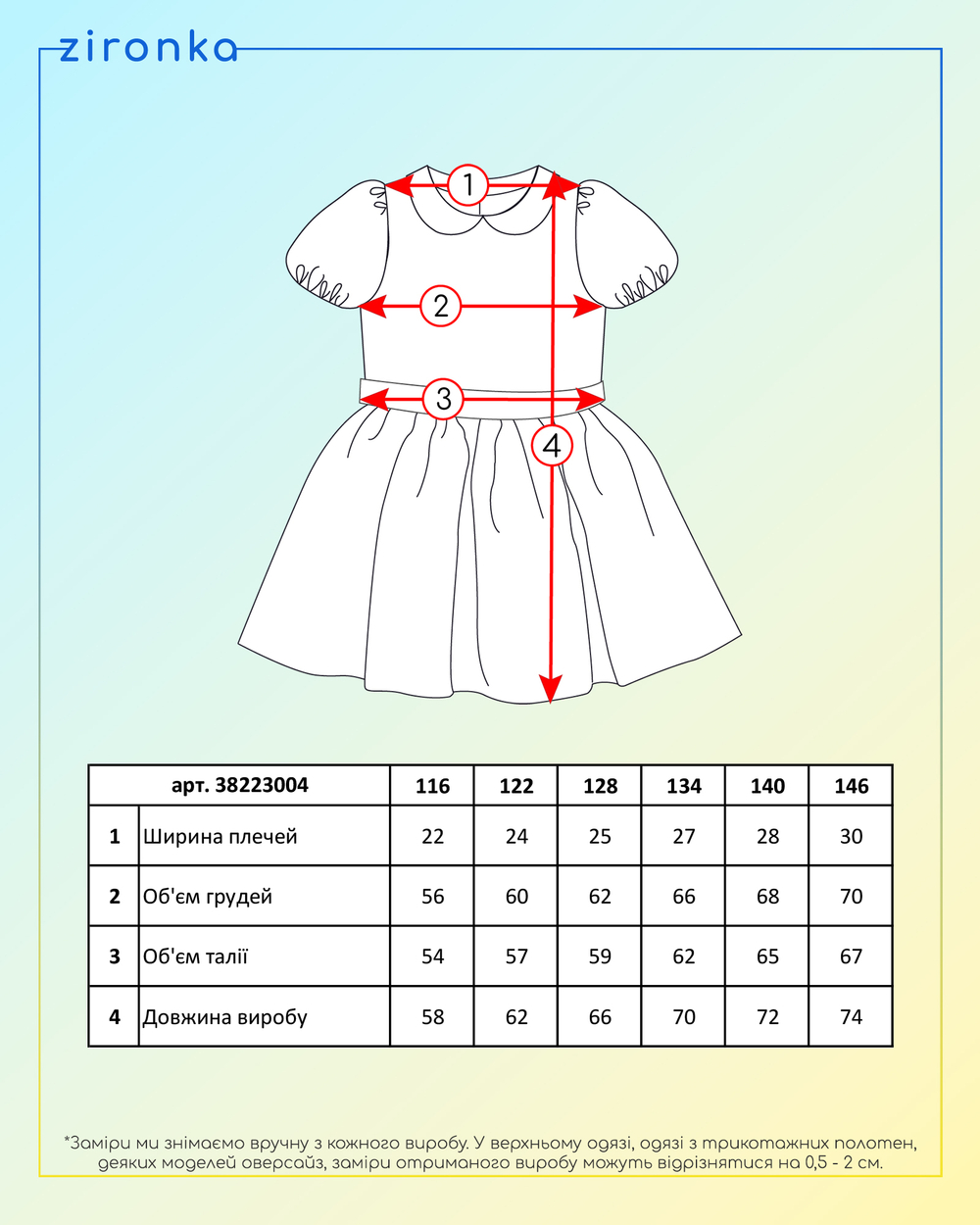 Сукня синя для дівчинки (арт. 3822300402)
