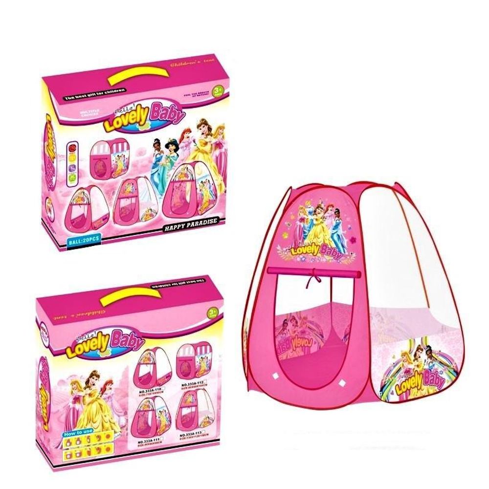 333A-113 Детская игровая палатка Принцесса Диснея Розовая Lovely Baby