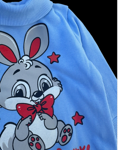 Боді-водолазка "Моє солодке зайченятко", рубчик з начосом ТМ "Ua"