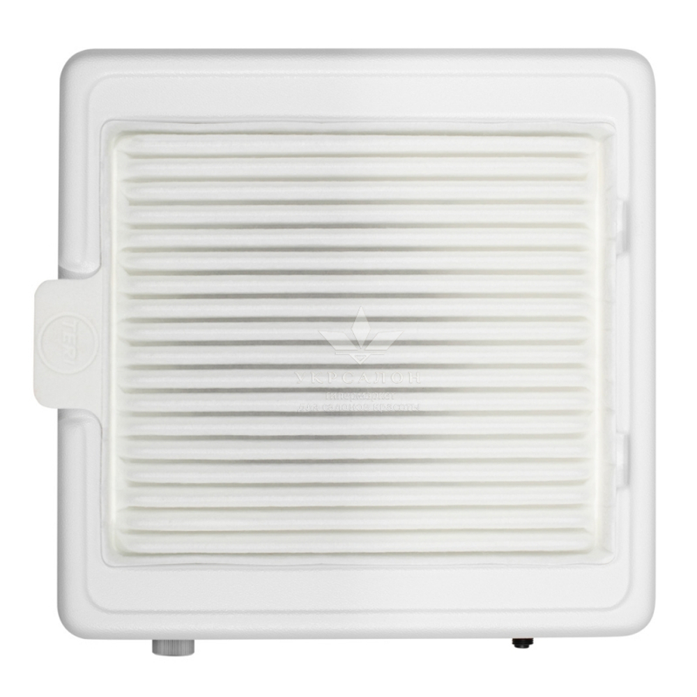 Настільна манікюрна витяжка з фільтром Hepa Teri Turbo M, колір чорний (сітка золота)