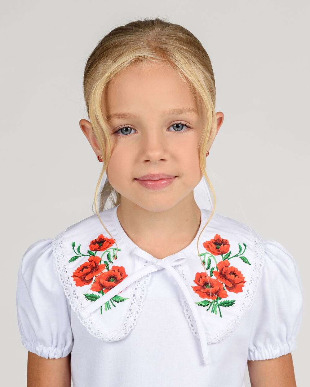 Комір для дівчинки білий (арт. 6722400102)
