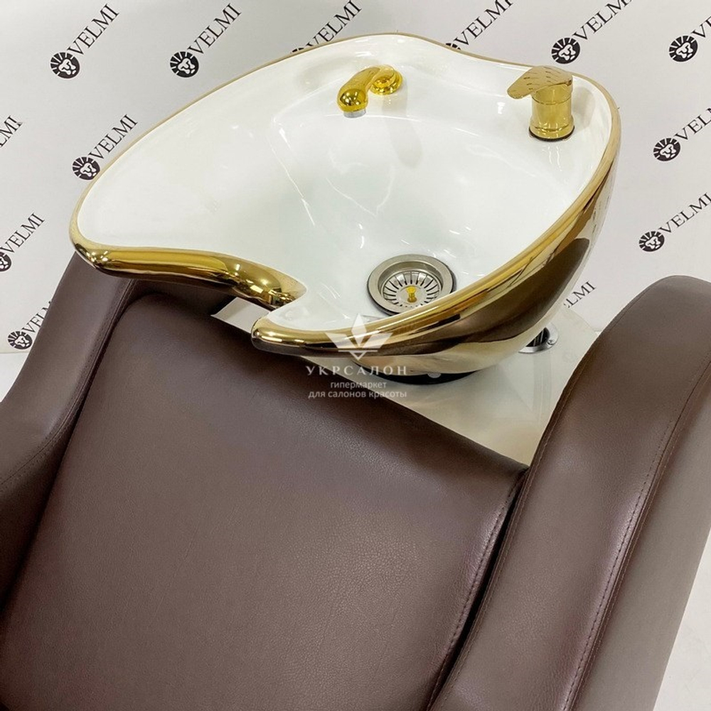 Парикмахерская мойка Dina Gold White