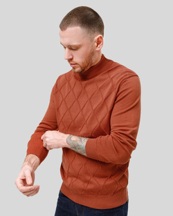 Джемпер чоловічий теракотовий (арт. 7662300301)