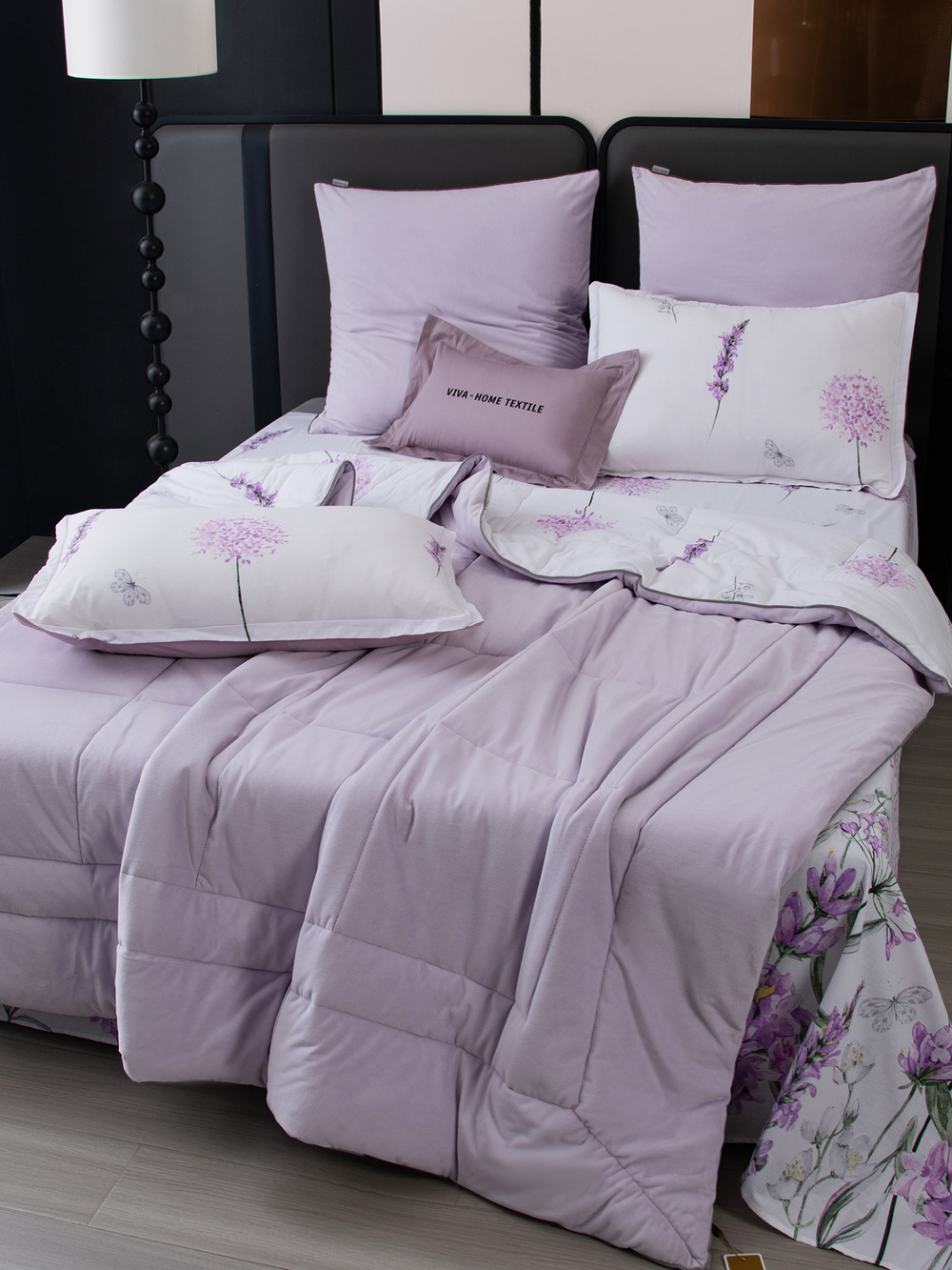 Комплект постельного белья Сатин Velouria Luxe с Одеялом VL019