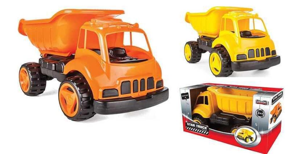 Игрушечный грузовик-самосвал/ Машинка 06-614 Pilsan (4), 2 цвета/Желтый, оранжевый