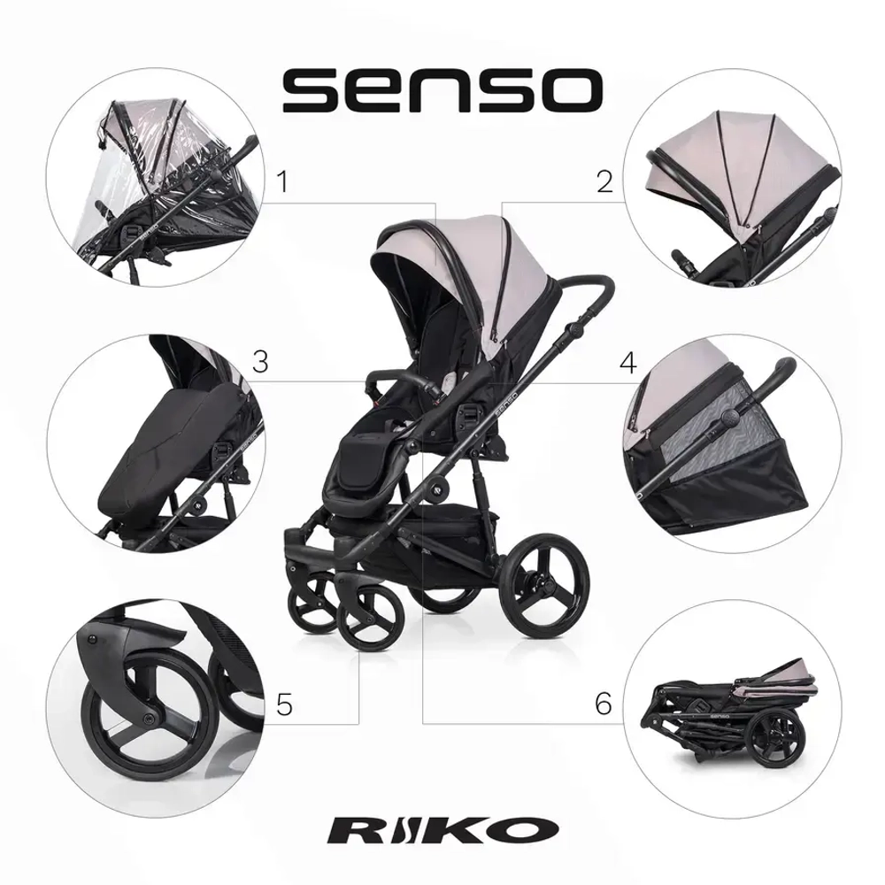 Универсальная коляска 2 в 1 Riko Senso