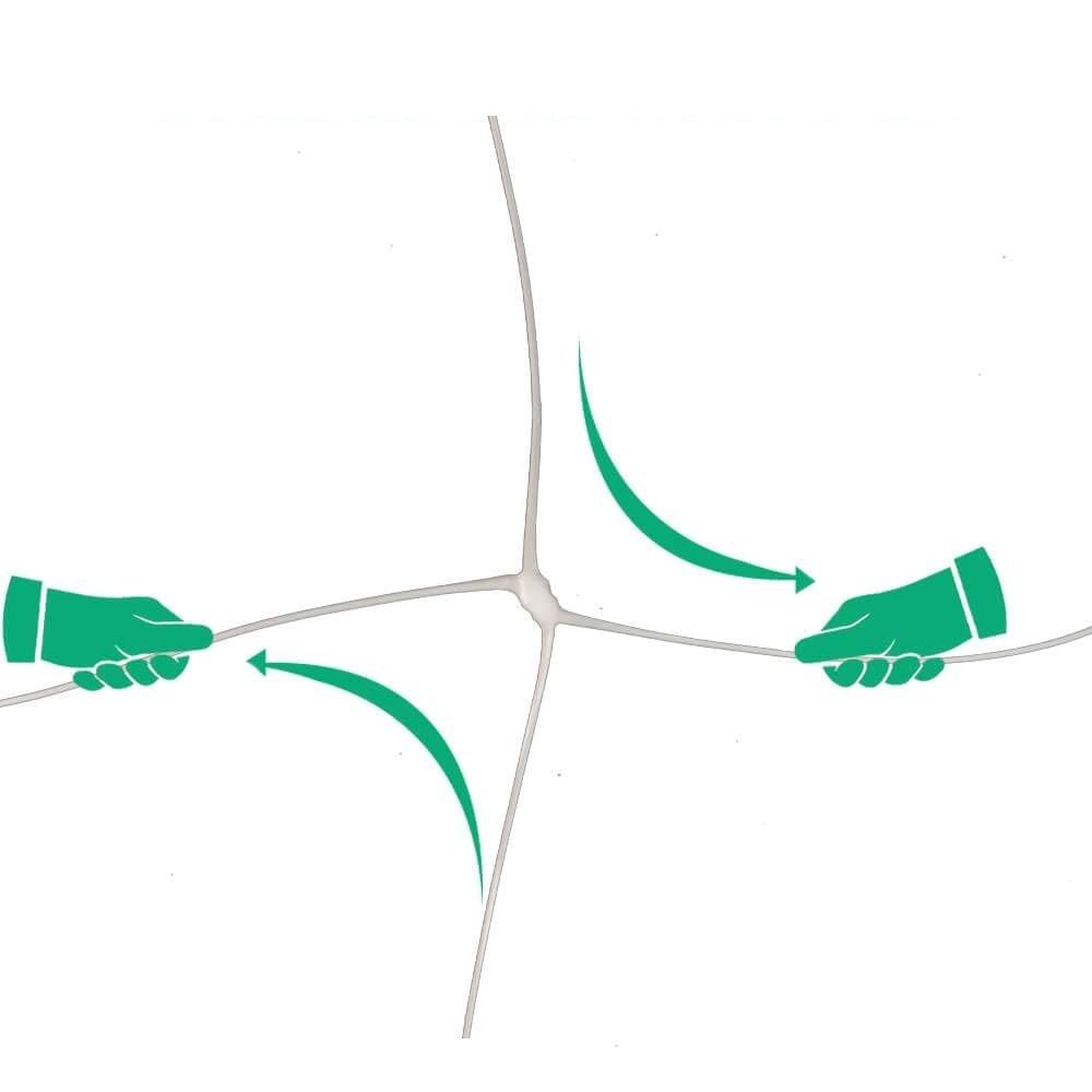 Огуречная, шпалерная сетка белая 1.7х500 м ТМ"Shadow" (Чехия)