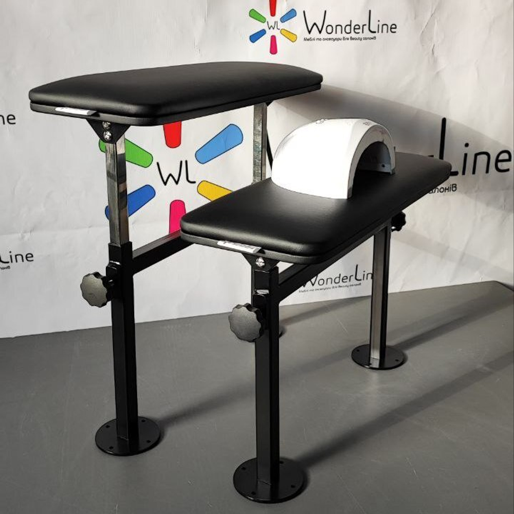 Подставка для педикюра Tertio 7 с регулировкой высоты на черных ножках