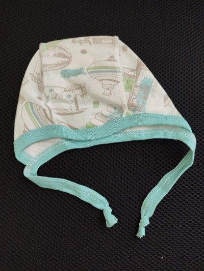 Шапочка із завязками, футер ТМ "Yeeha" (3-4 міс, 40 см)