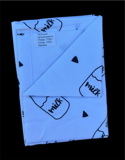 Пелюшка непромокаюча 50*70 см, бавовна, непромокаюча мембрана ТМ "All"