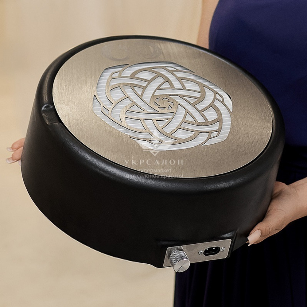 Витяжка манікюрна настільна Jacky Ring c HEPA фільтром, чорна