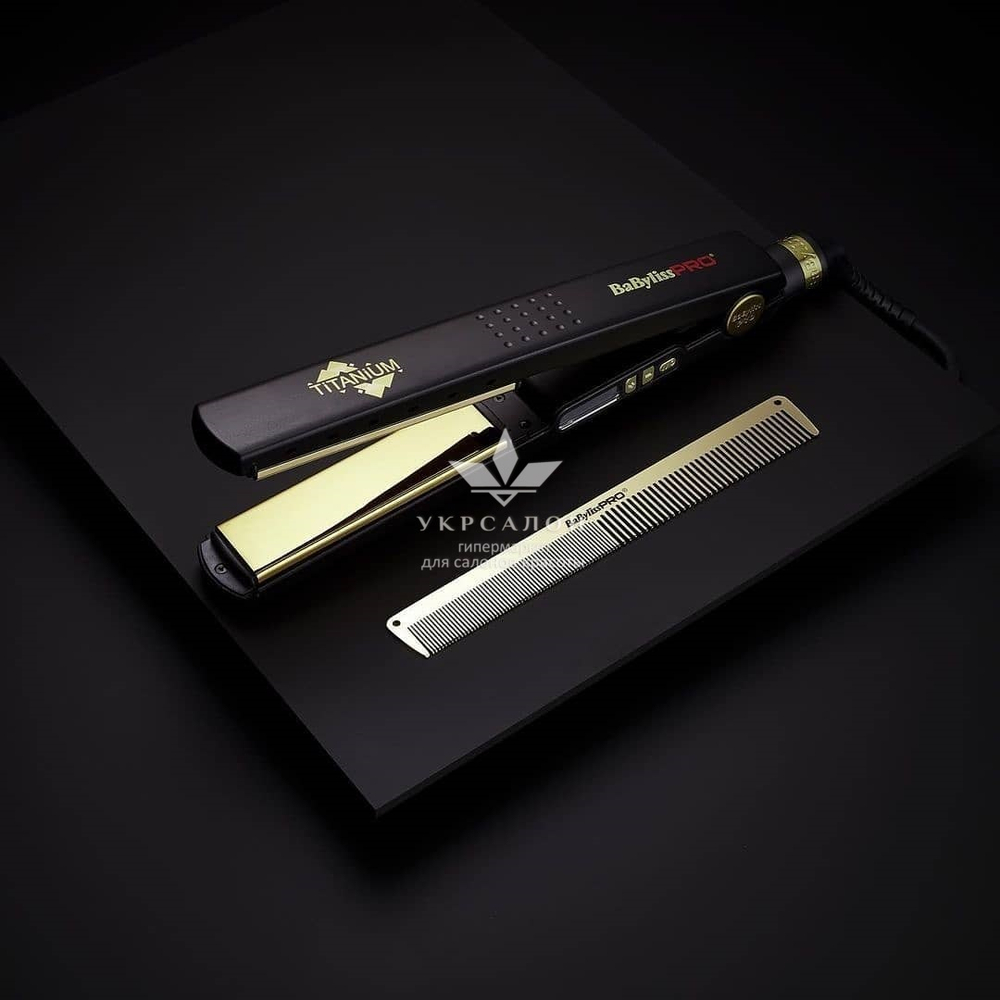 Выпрямитель для волос BaByliss Pro Black Titanium
