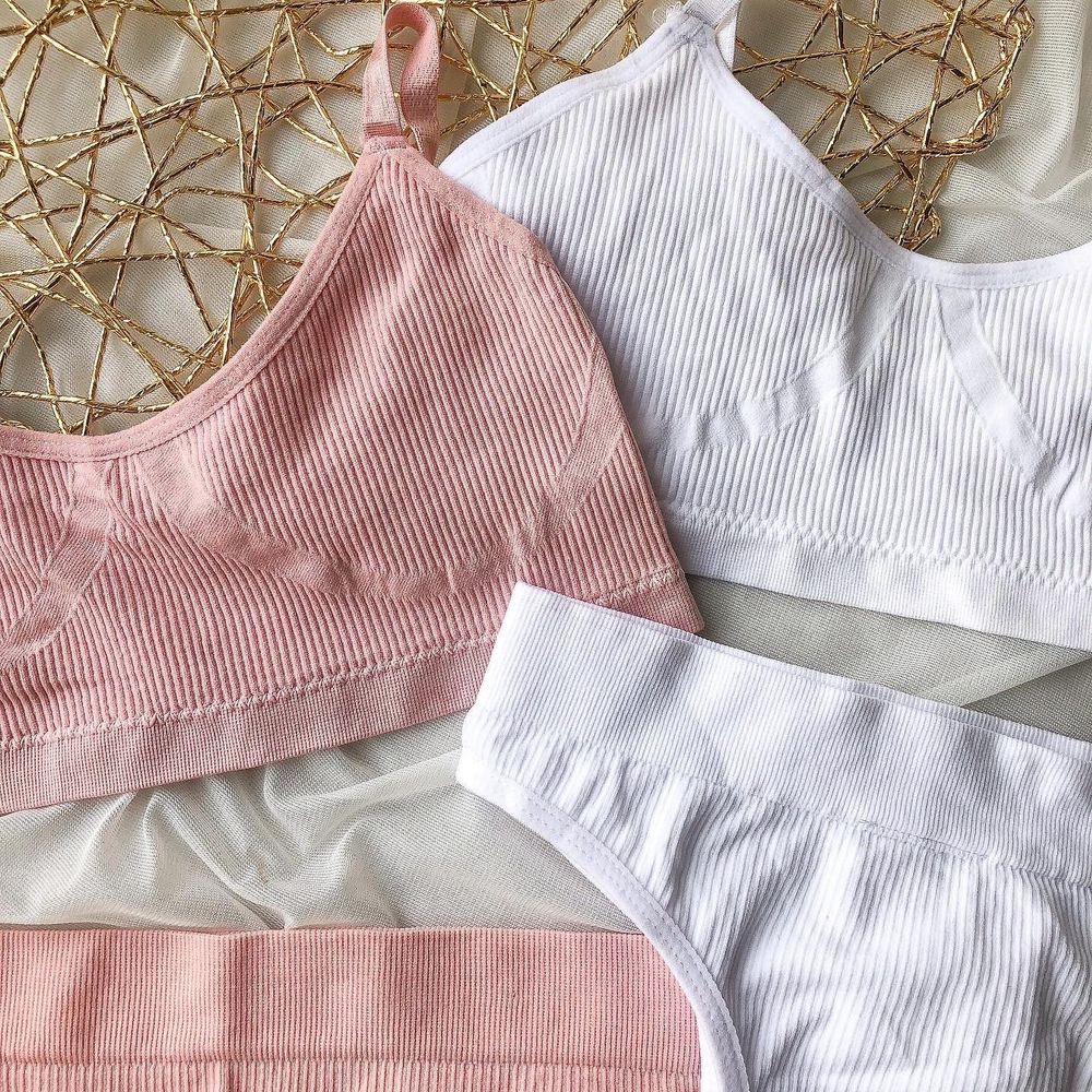 Комплект білизни в рубчик