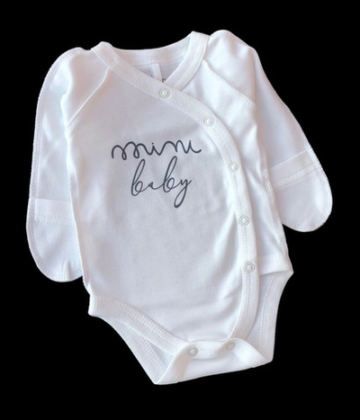 Боді з довгим рукавом "Mini baby", інтерлок ТМ "Sweet Mario" (56 см)