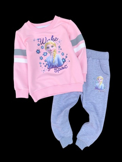 Костюм 2в1: світшот, штани "Крижане серце", двунитка