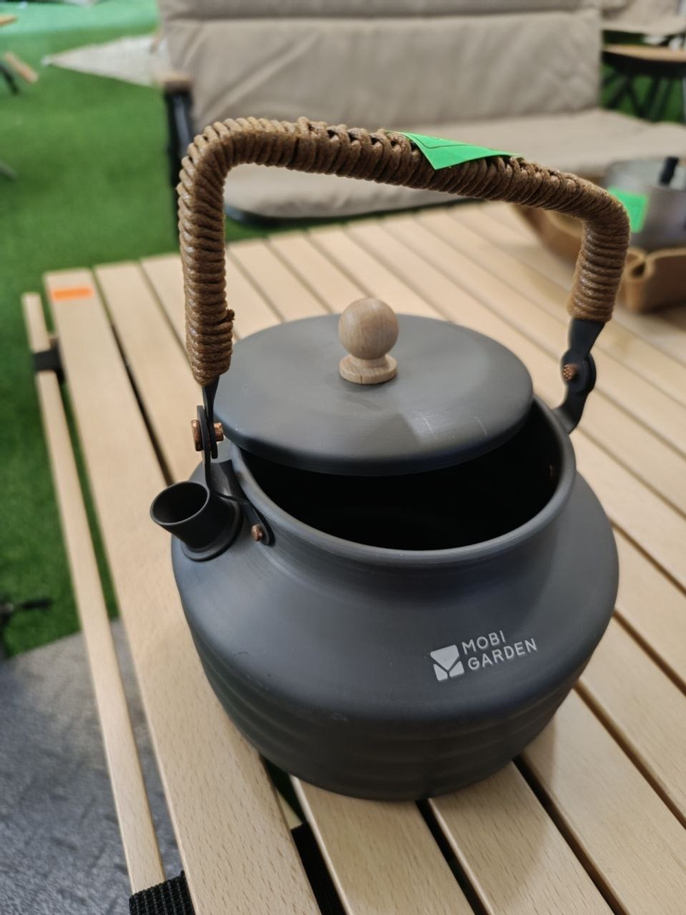 Чайник походный черный матовый