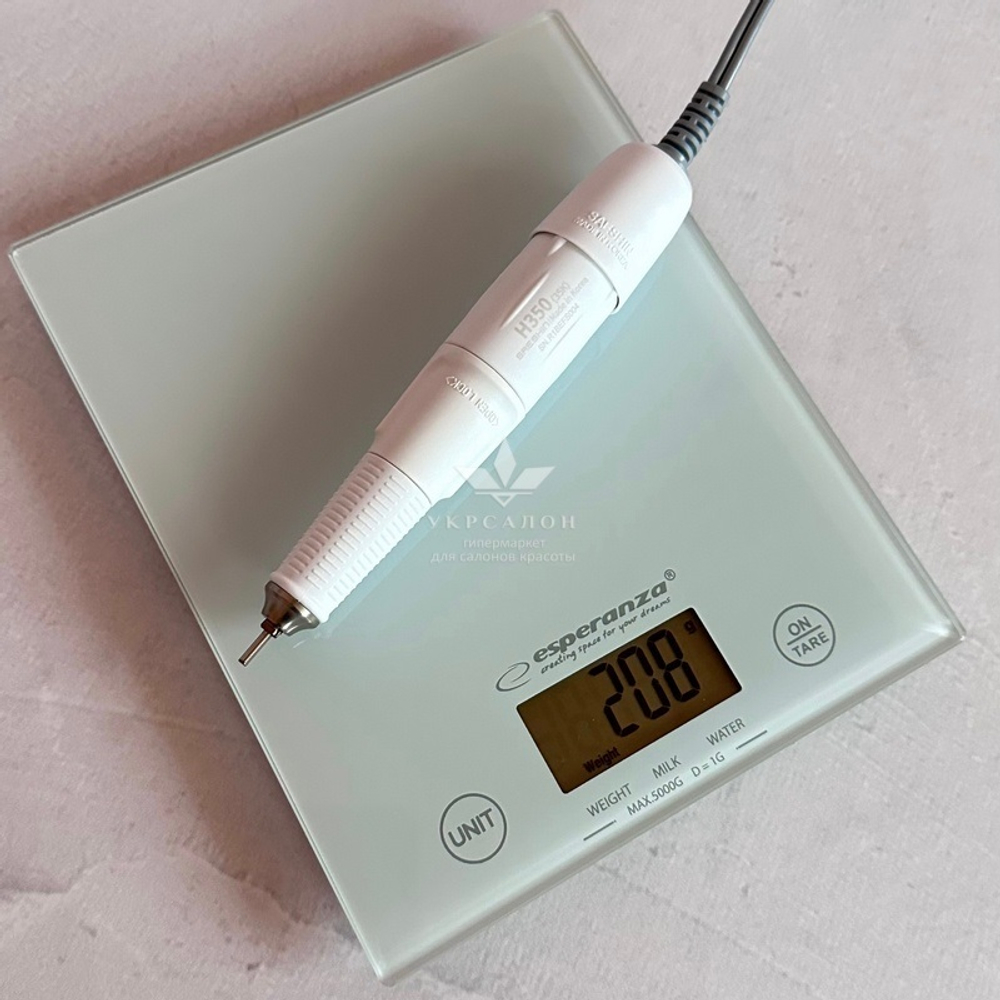 Фрезер для манікюру та педикюру Saeshin Brillian B350D/H350, ручка біла