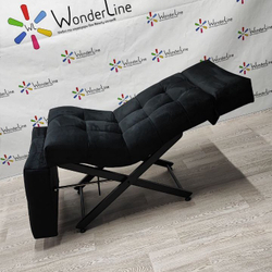 Анатомічна кушетка Tertio 2 Black для лешмейкерів та бровістів