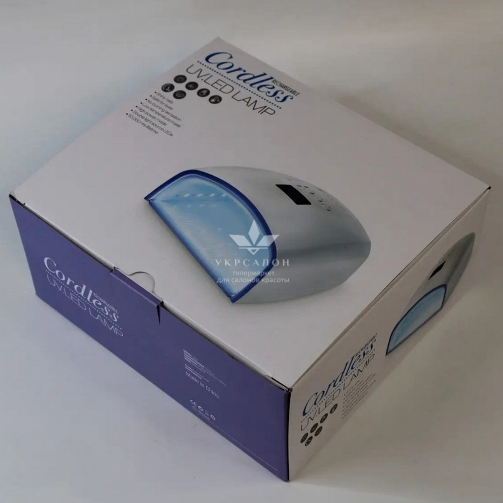 Лампа для маникюра с аккумулятором LED+UV S10, 66 Вт