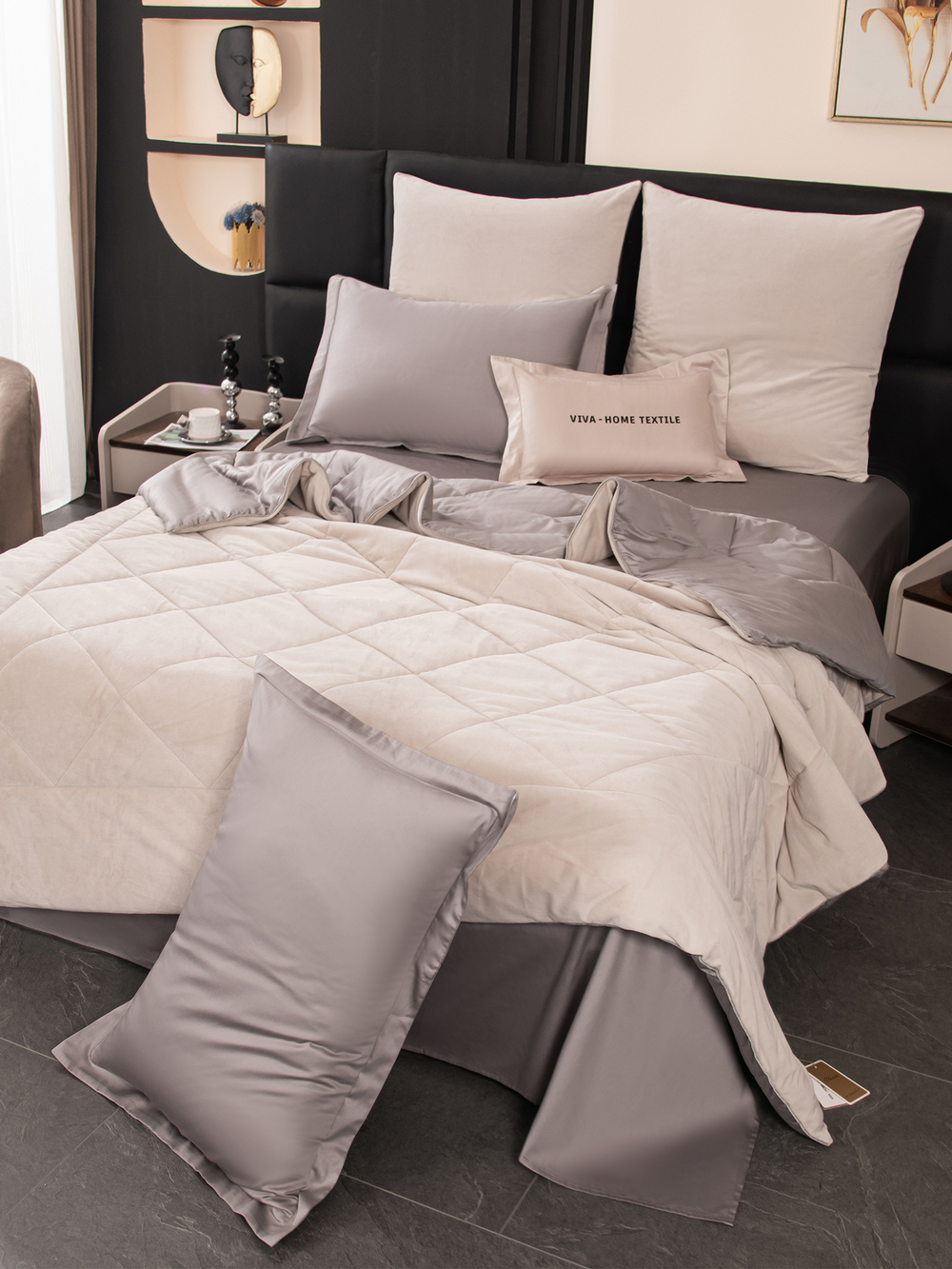 Комплект постельного белья Сатин Velvet Premium с Одеялом VP010