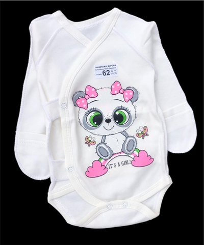 Боді з довгим рукавом "Принт", інтерлок ТМ "UA"