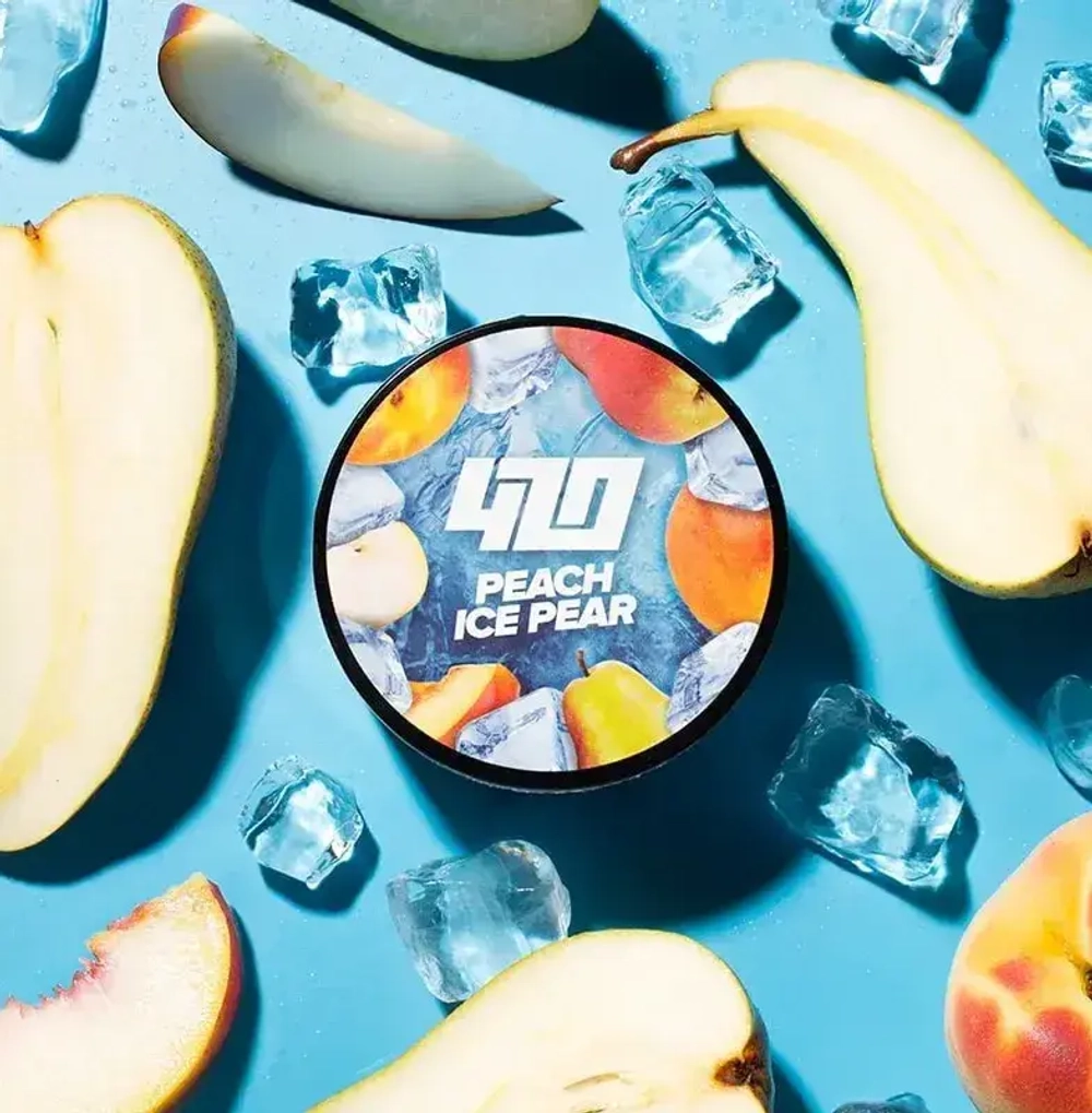 Табак 420 Frost Line Peach Ice Pear (Груша Персик Лед) 100г