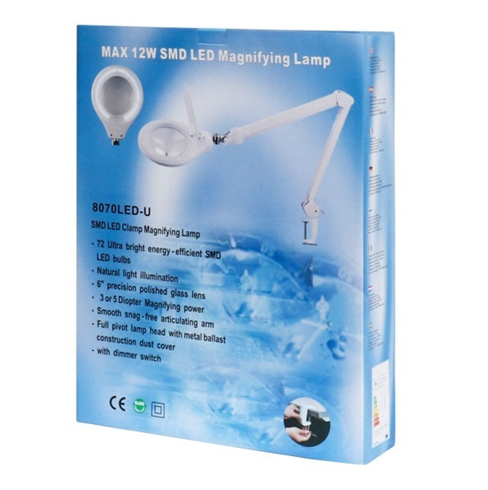 Лампа-лупа 8070 LED (3D-5D) с регулировкой яркости света