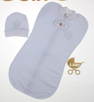 Пелюшка-кокон (Європелюшка) + колпачок, бавовна "Lari"