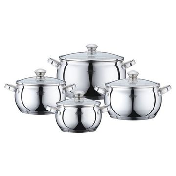 Набір каструль 8 предметів Peterhof PH 15833 (2,1 л. 3 л. 4 л. 6,9 л.)