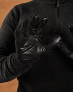 Рукавички тактичні флісові чорні (арт. 9062300102)