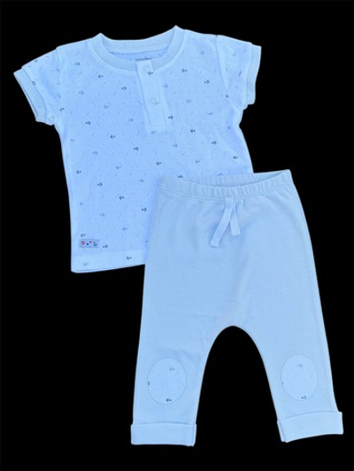 Костюм 2в1: футболка, штани, рібана ажур, бавовна ТМ "Andy Wawa"