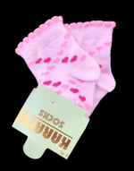 Шкарпетки "Сердечки", котон ТМ "Karatepe socks" (0-6 міс)