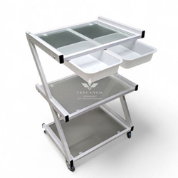 Косметологическая тележка R-72 white