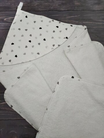 Рушник з капюшоном "Принт" 75*75 см, бавовна, махра ТМ "UA"