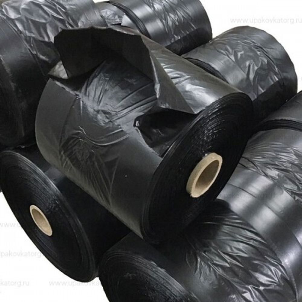 Полиэтиленовый рукав для рассады 15см х 500м  40 мкм (черный) пакеты для рассады