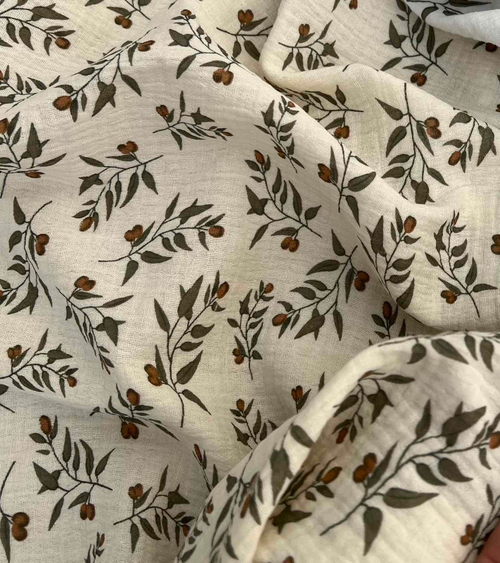 Муслин жатый принт