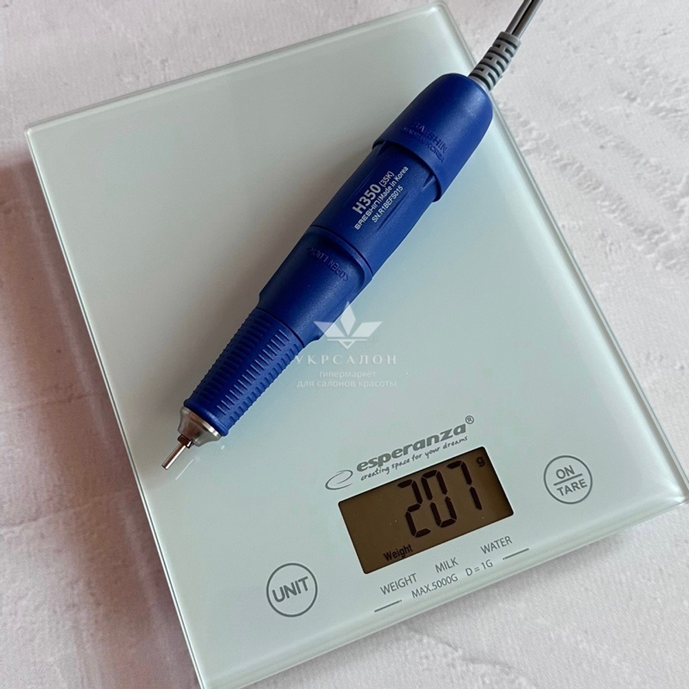 Фрезер для манікюру та педикюру Saeshin Brillian B350D/H350, ручка синя