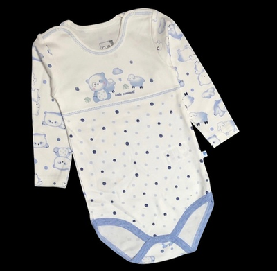 Боді  з довгим рукавом "Ведмежата", бавовна ТМ "Caramell"