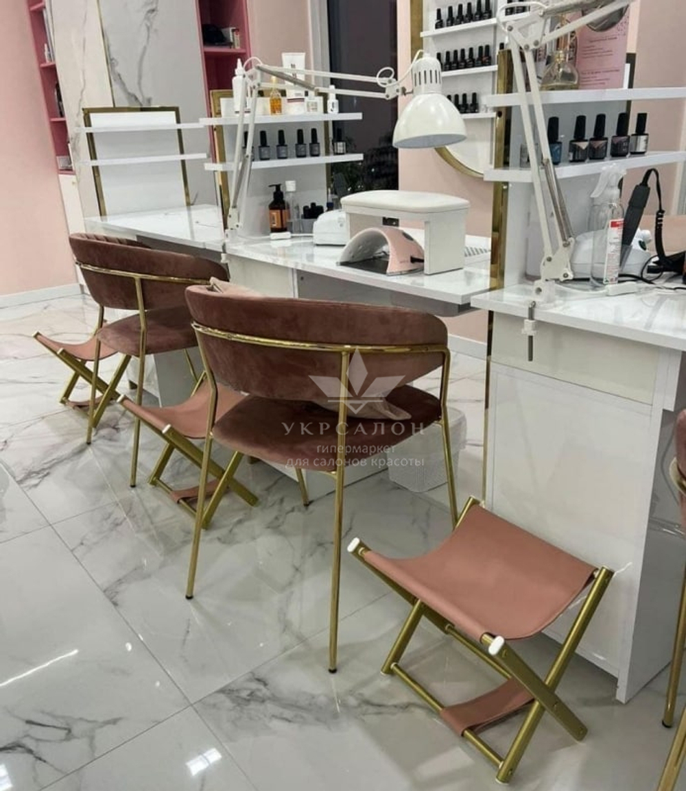 Подставка для сумки на золотых ножках