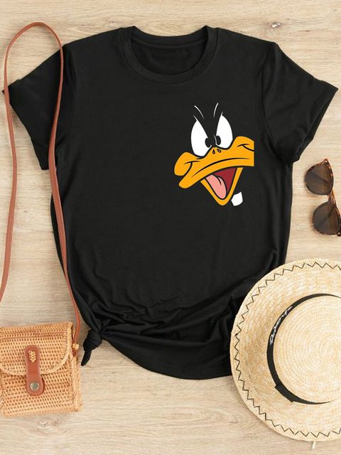 Футболка жіноча чорна Hello, Daffy Duck! Love&Live