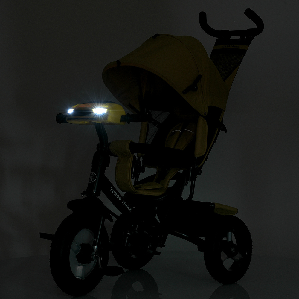 Дитячий триколісний велосипед Turbo Trike MT 1006 гумові колеса