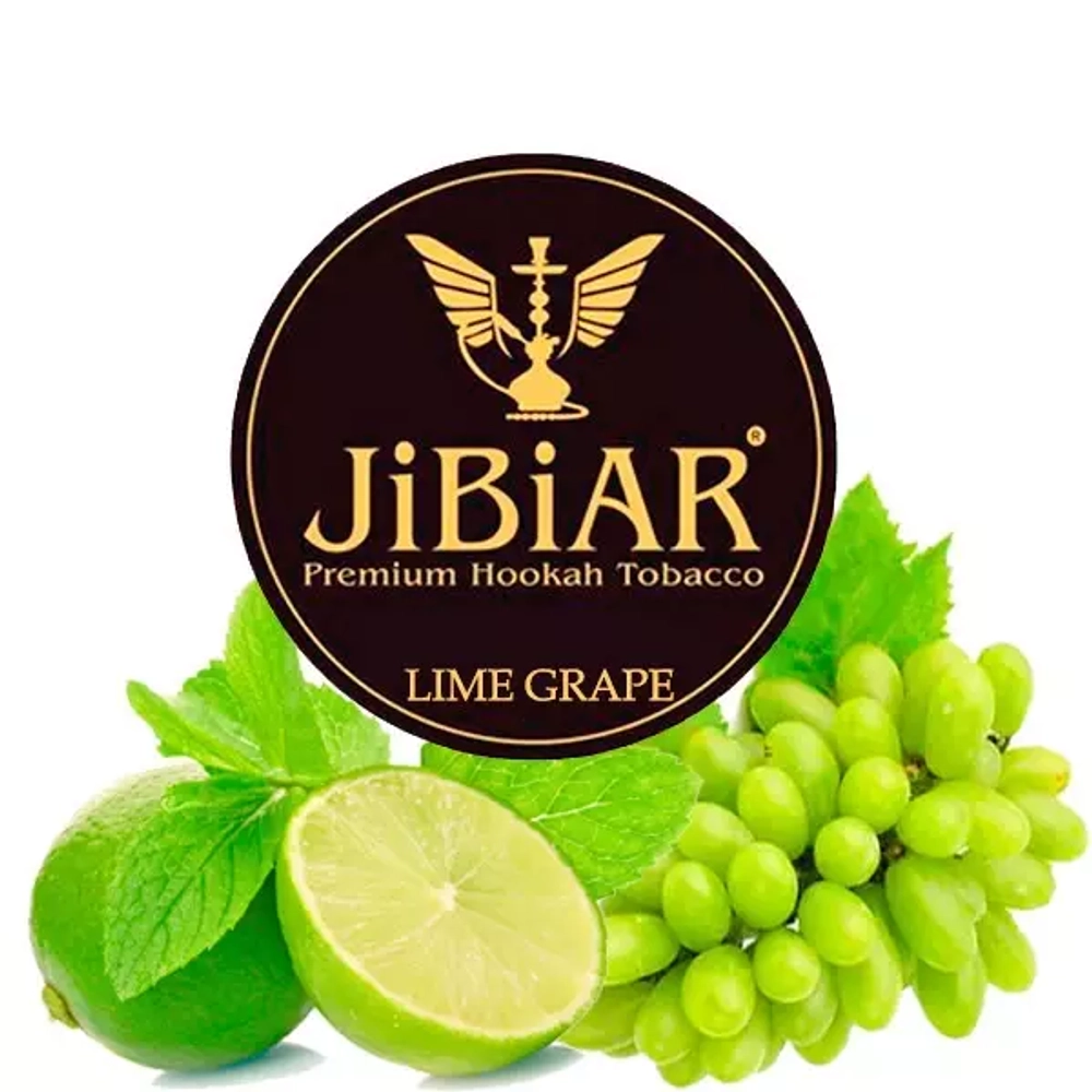 Купить выгодно с доставкой табак Jibiar Lime Grape (Джибиар Лайм Виноград)