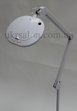 Лампа-лупа 6028 LED 3D з регулюванням яскравості білий холодний і тепле світло