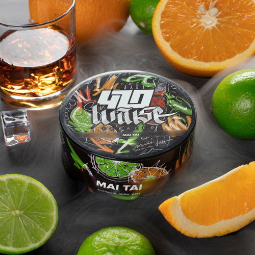 Табак 420 Апельсин, Лайм, Ром (Waise Mai Thai) 100г