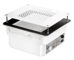 Врезная маникюрная вытяжка с HEPA фильтром Teri Turbo, цвет белый (сетка белая)