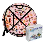 Надувные санки-ватрушки "Кексики" диаметр 100 см. (Оксфорд, ПВХ)