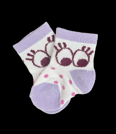 Шкарпетки "Горохи", котон ТМ "Karatepe socks" (0-6 міс)