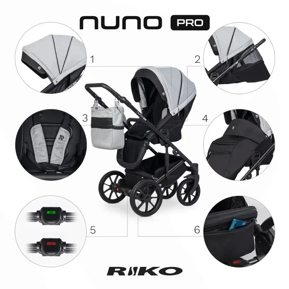 Прогулянкова коляска 2 в 1 Riko Nuno Pro