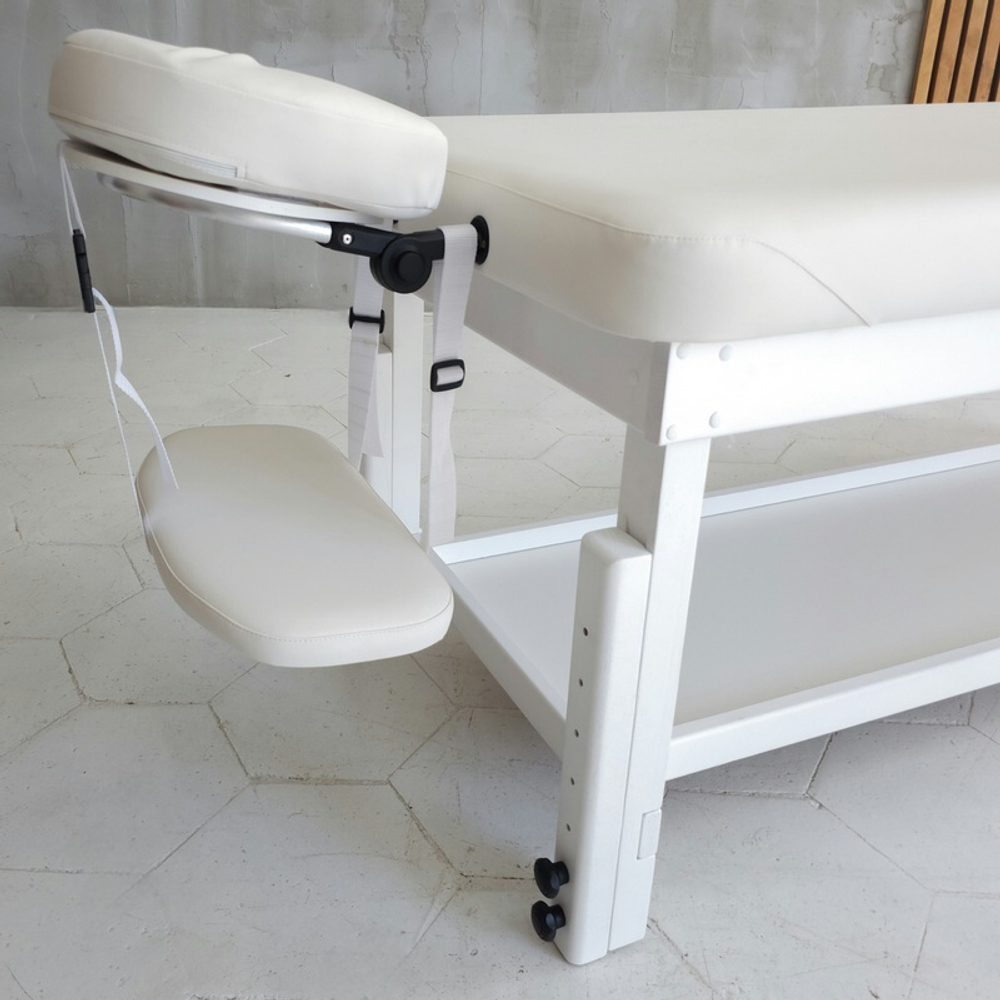 Стаціонарний масажний стіл KP-9 White