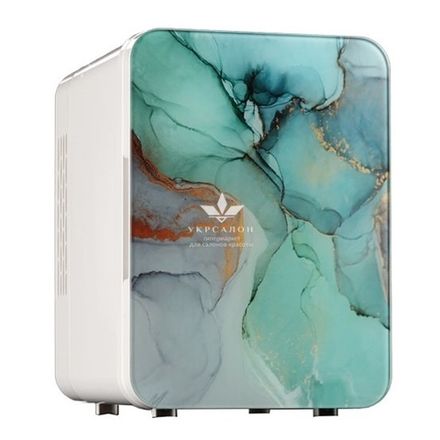 Міні холодильник для косметики, мармуровий, 2 в 1 "Охолодження + Нагрів", 4л